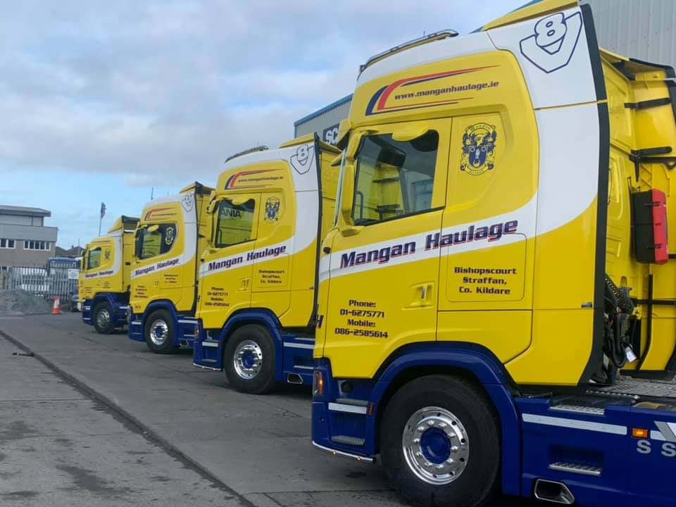 Mangan Haulage truck HGV fleet